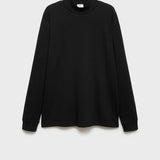 Mango t-shirt luton in black