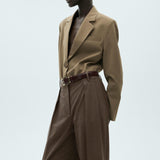Mango trousers kelly in brown