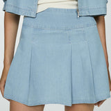 Mango skirt lester in light denim
