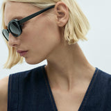 Mango vest louise in soft denim