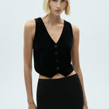 Mango vest xenphi in black