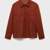 Mango jacket paolo in terracotta