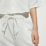 Mango trousers indie in off white