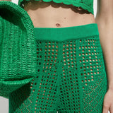 Mango trousers maverick in green