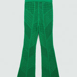 Mango trousers maverick in green