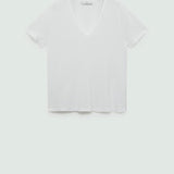 Mango t-shirt vispi in white