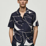 Mango shirt tropez in navy