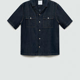 Mango shirt leste in soft denim