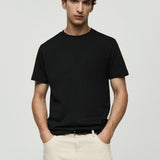 Mango t-shirt cherlo in black
