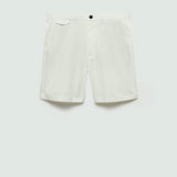 Mango bermudas ermete in off white