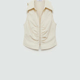 Mango blouse galy in raw-unbleached