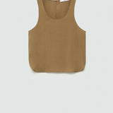 Mango top tenzo in camel