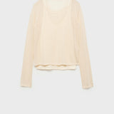 Mango sweater bridget in beige