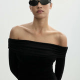 Mango t-shirt brigitte in black