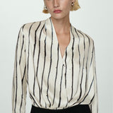 Mango blouse roki in white