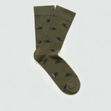 Mango socks lizard in khaki