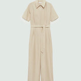 Mango jumpsuit delia in beige