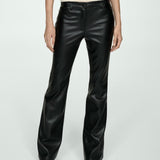Mango trousers connie in black
