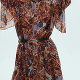 Mango dress sonja in brown