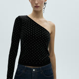 Mango top xtachi in black