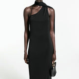 Mango dress xwrap in black