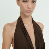 Mango top jolie in brown