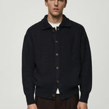 Mango cardigan corso in navy
