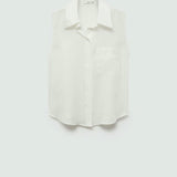 Mango shirt lim in off white