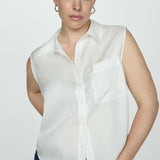 Mango shirt lim in off white