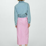 Mango skirt capri in pink