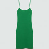 Mango dress ciruela in green