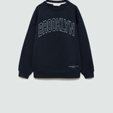 Mango sweatshirt berto in navy