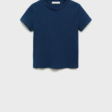 Mango t-shirt blue in carpet