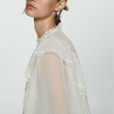 Mango blouse valerie in white