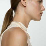 Mango dress sesete in raw-unbleached