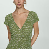 Mango dress mar in green