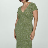 Mango dress mar in green