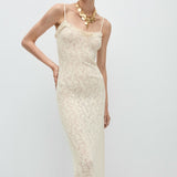 Mango dress lalaland in raw-unbleached