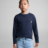 Mango t-shirt newbasic in navy