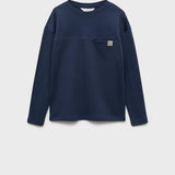 Mango t-shirt newbasic in navy