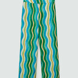 Mango trousers mykonos in green