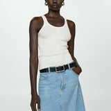 Mango top riri in off white