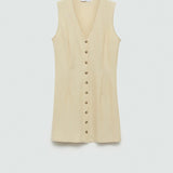 Mango dress choco in beige