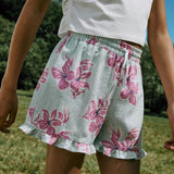 Mango shorts rox in turquoise