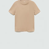 Mango t-shirt rita in beige