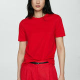 Mango t-shirt rita in red