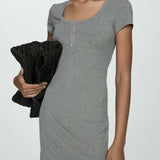 Mango dress pani in grey