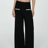 Mango trousers ladydi in black