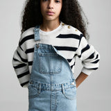 Mango overall amara in medium denim