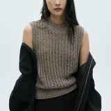 Mango vest sequin in silver